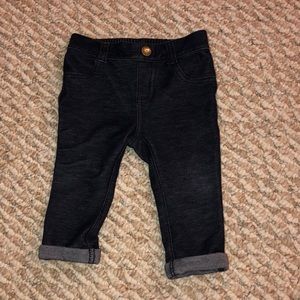 Baby stretch cuffed jeans